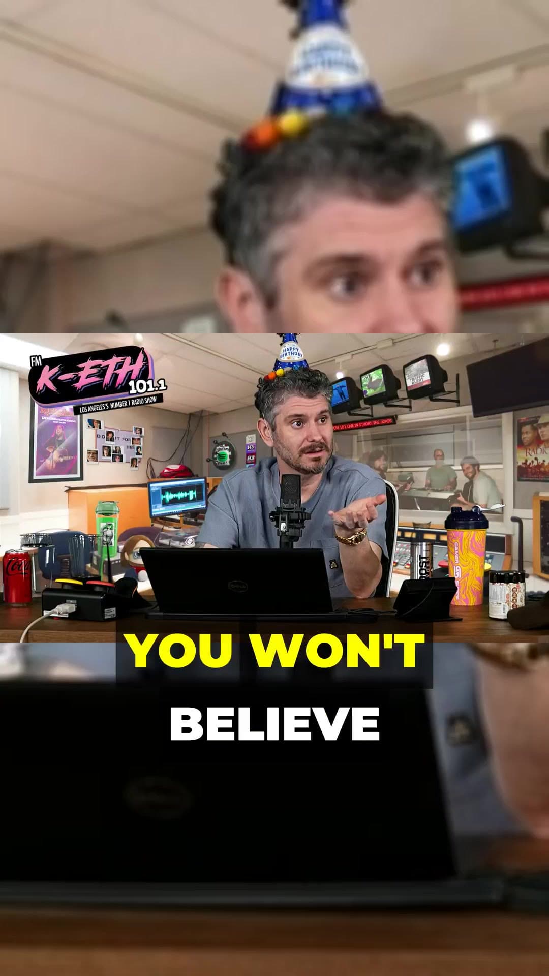 Podcast clip with boxed captions