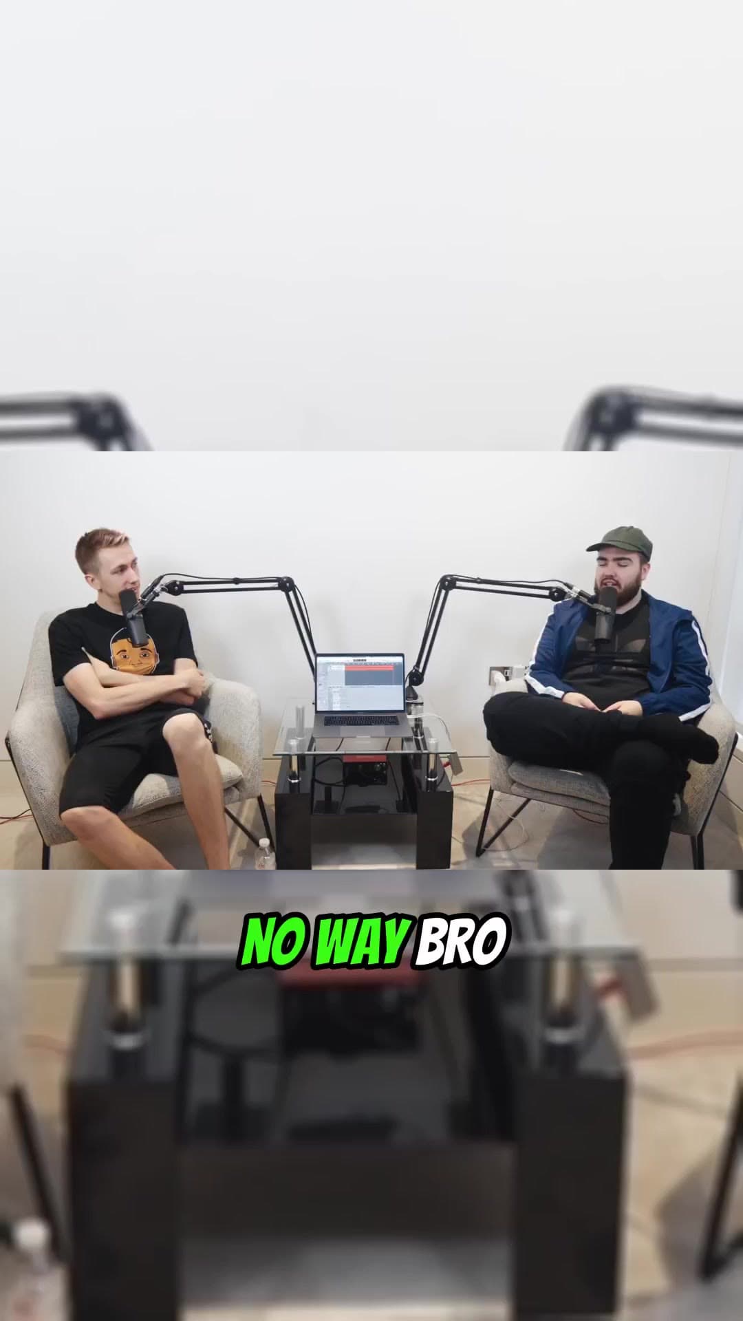 Podcast clip with comic captions
